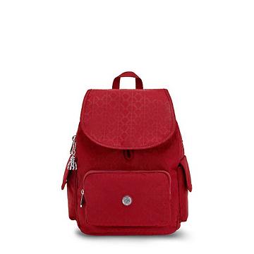 Kipling City Pack Small Classic Ryggsekk Rød | NO 1717VR